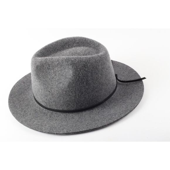 Brixton Women’s Welsey Fedora Hat Gray Wool Medium Classic Chic Style Size M main image 10